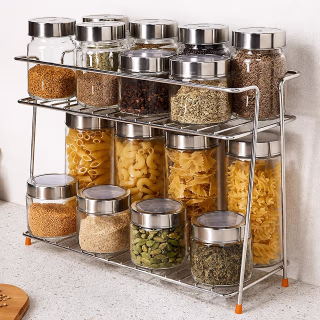 NH10 DESIGNS Kitchen Countertop Storage Rack